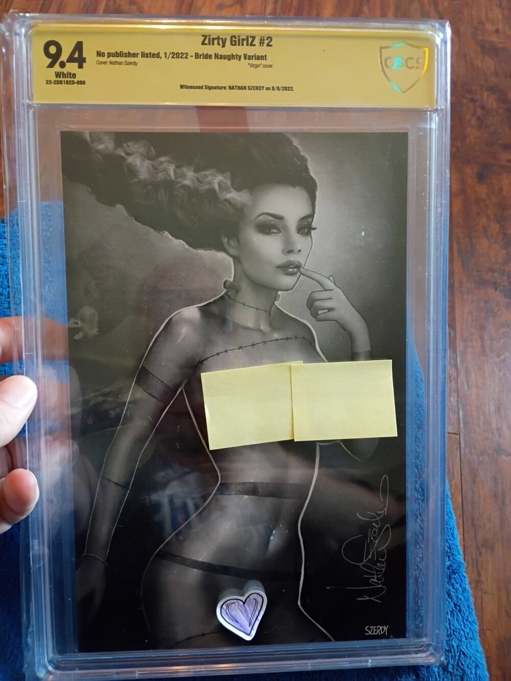 ZIRTY GIRLZ #2 Cbcs 9.4 Full Naughty SIGNED NATHAN SZERDY BRIDE OF FRANKENSTEIN